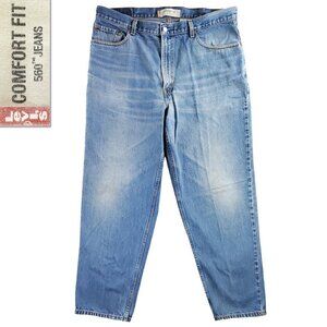 Levi's 560 Comfort Fit Jeans VTG 2000s Denim 100% Cotton Tapered Men's 38x32
